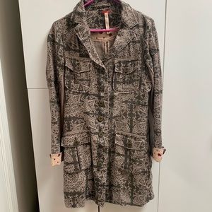Free People Ramie Trench-coat